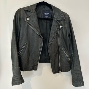 Madewell extra small leather jacket